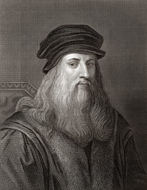 Leonardo da Vinci (Sepia toned)