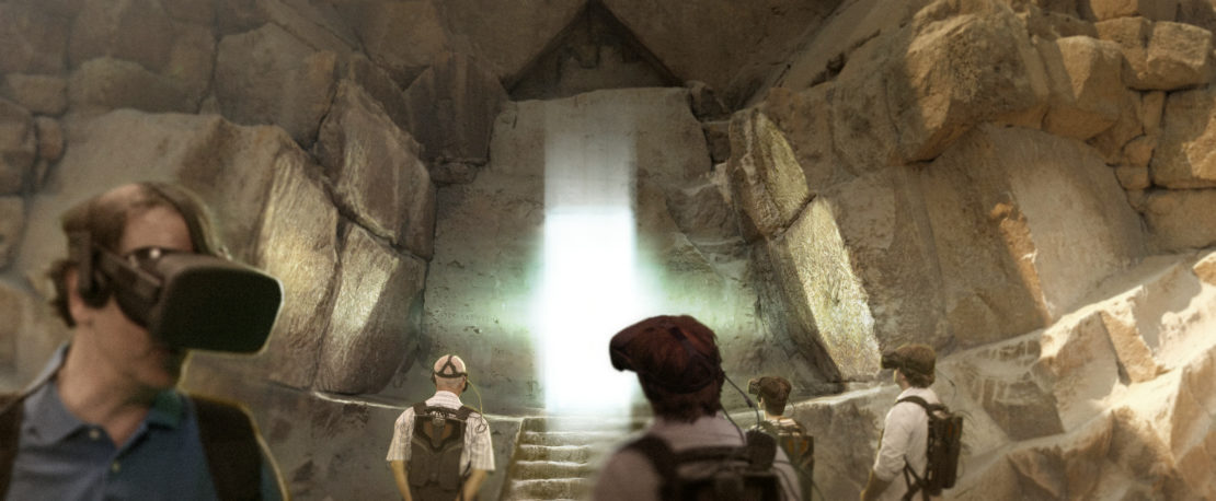 Visite du plateau de Gizeh en réalité virtuelle/ScanPyramids