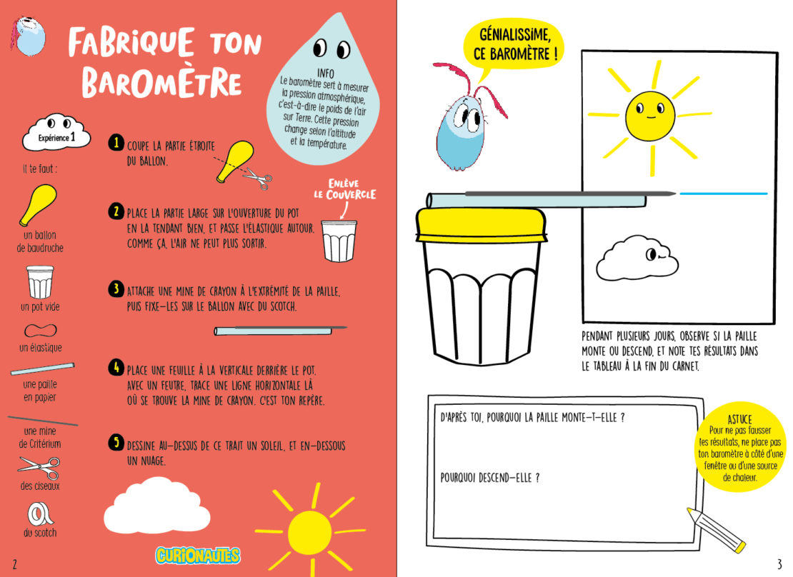 Double-page Carnet scientastique
