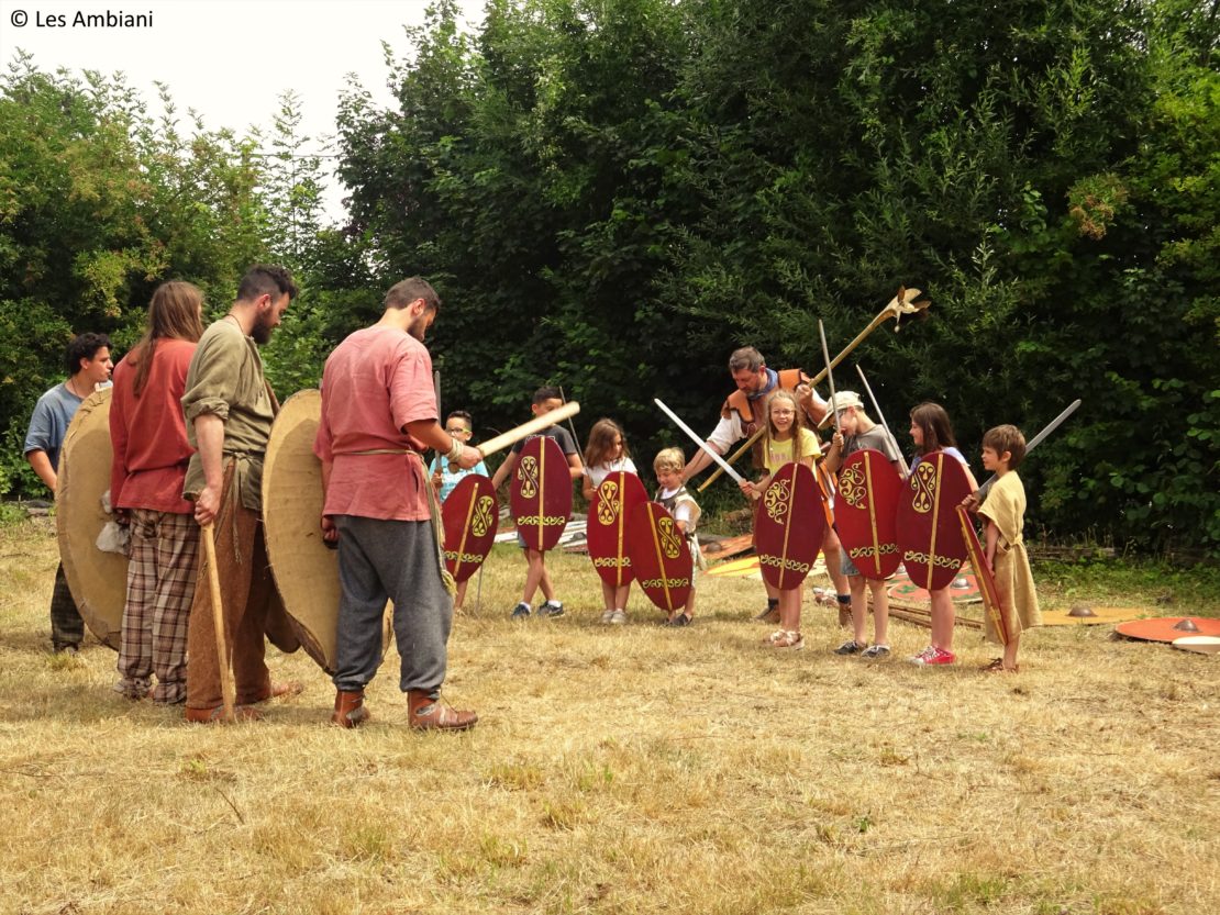 Reconstitution d'une bataille gauloise