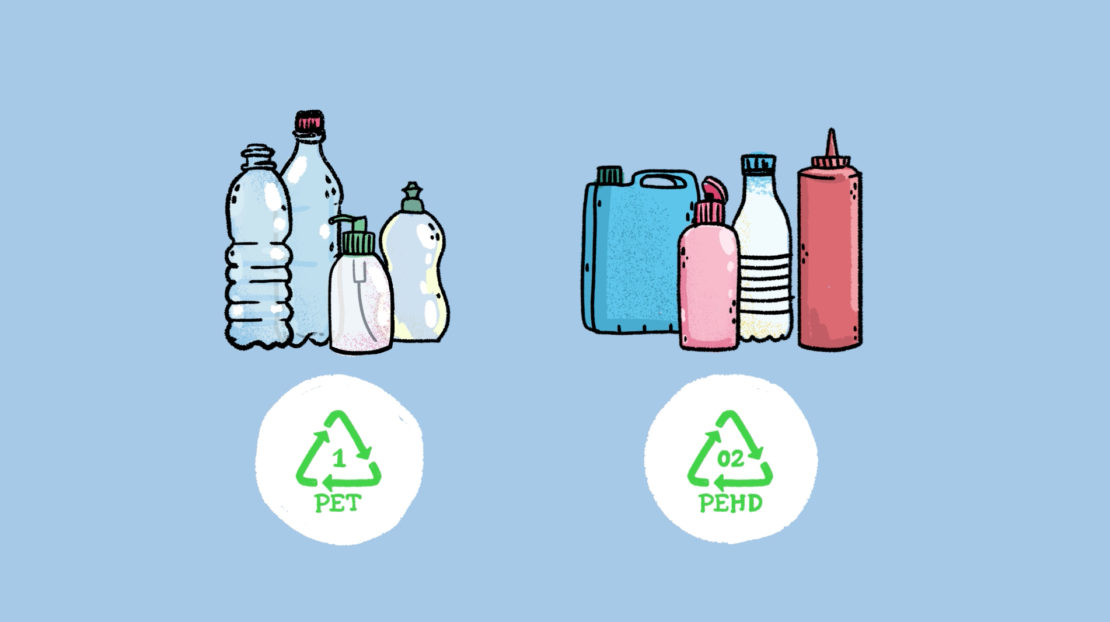 En réalité, on recycle surtout deux types de plastique… et on ne peut les recycler que deux ou trois fois.