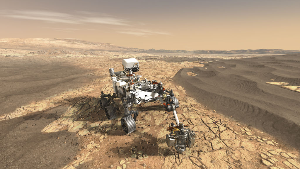 Vue d'artiste Rover Perseverance