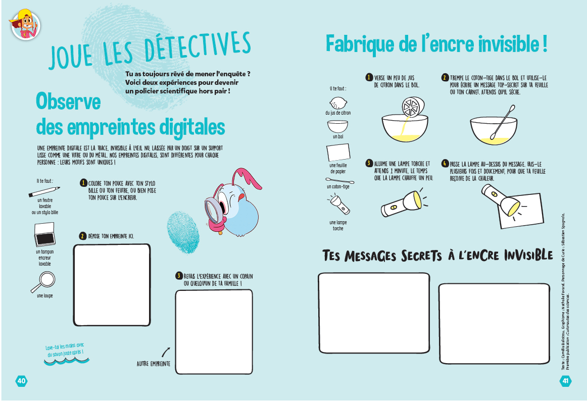 Expériences détective